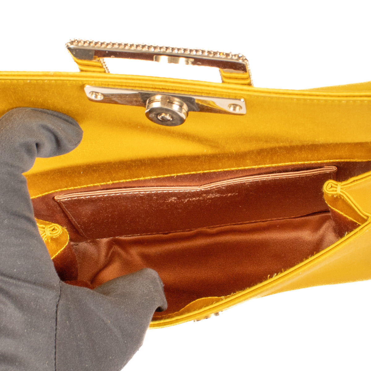 Roger Vivier Bouquet Versierde Satijnen Clutch