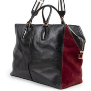 Tod's Two-Tone Suede and Leather Travel Bag te koop bij Labellov in Antwerpen