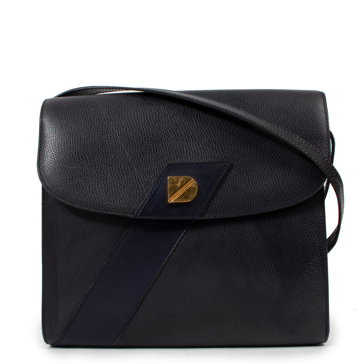 Delvaux Blauwe Vintage Crossbodytas