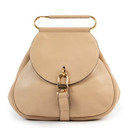 shop safe online Delvaux Beige Nubuck Chablis PM Shoulder Bag