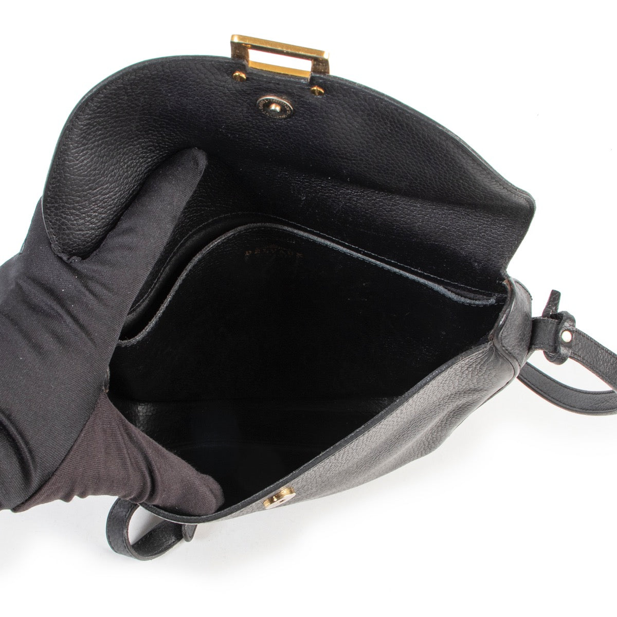 shop safe online Delvaux Black Square Crossbody Bag