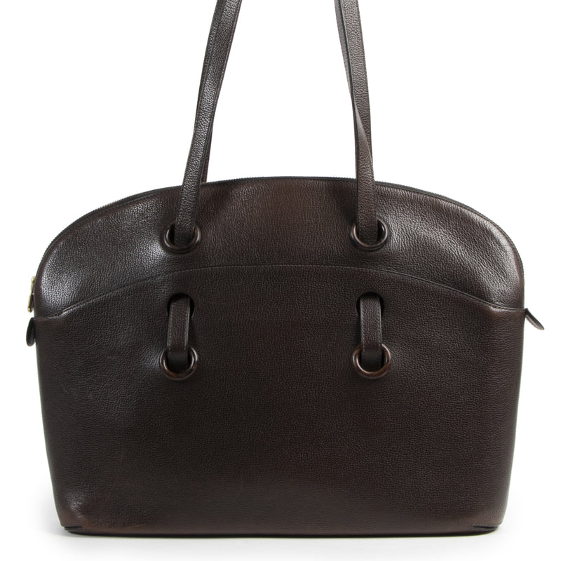 Delvaux Brown Leather Shopper for the best price at Labellov secondhand luxury