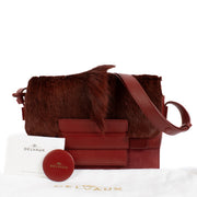 buy 100% authentic pre loved Delvaux Burgundy Springbok Madame PM Crossbody on Labellov.com