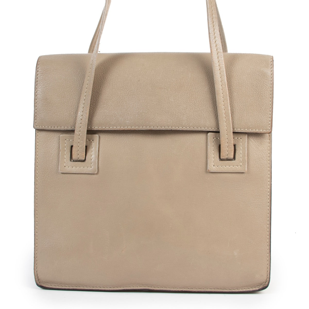 Delvaux Taupe Shoulder Bag