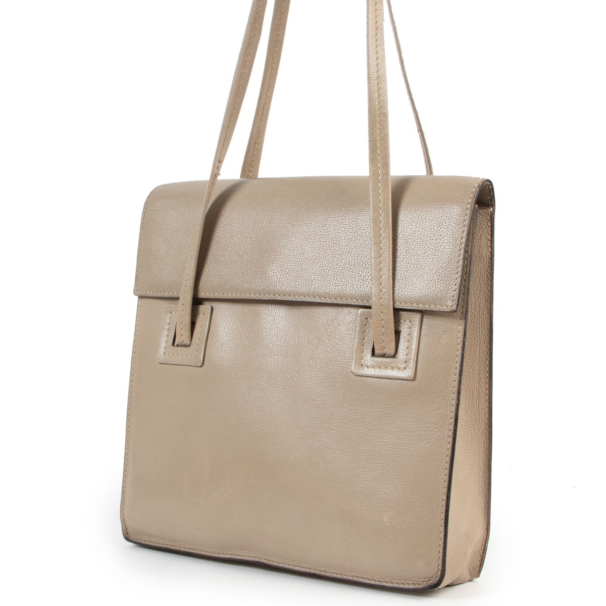 Delvaux Taupe Shoulder Bag shop safe online for he best price