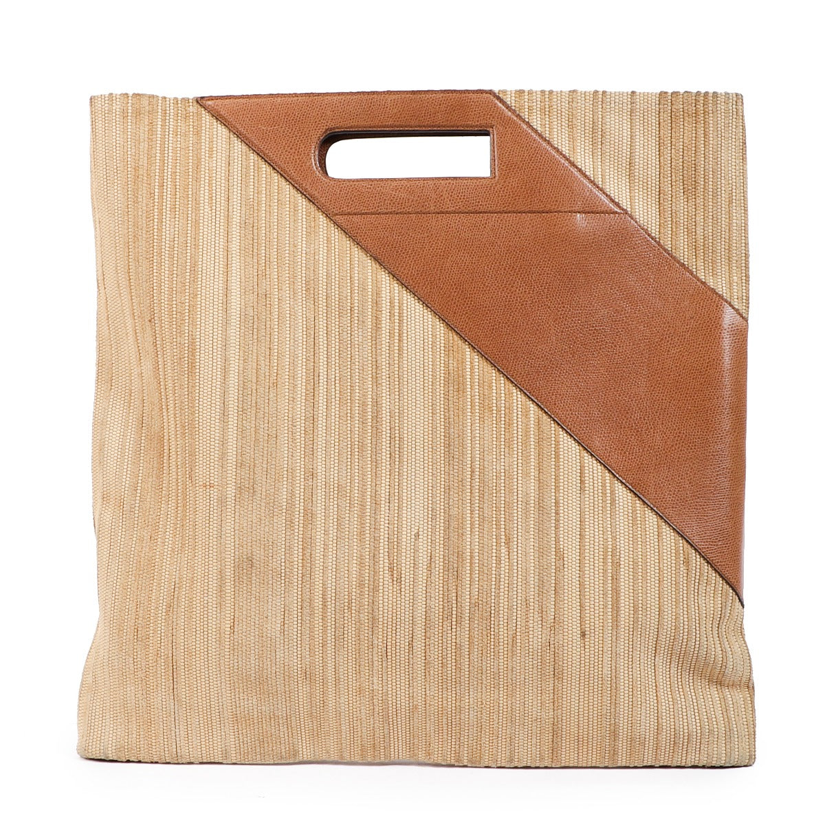 Sac cabas vintage Delvaux en toile de cuir