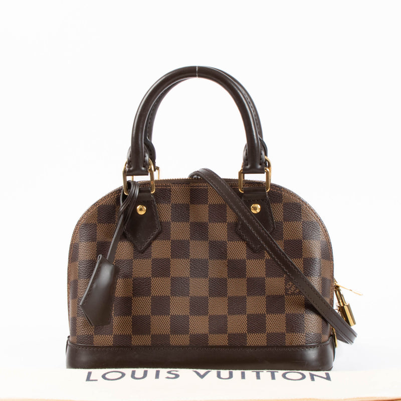 Shop the authentic Louis Vuitton Damier Ebene Alma BB Bag second hand on Labellov.com