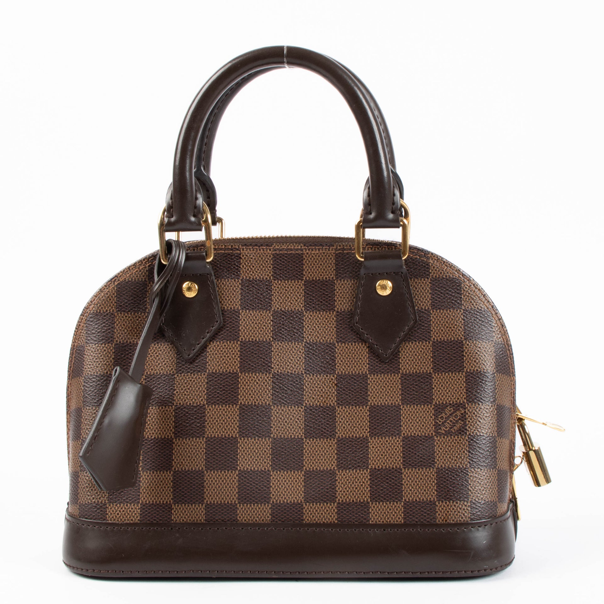 Shop the authentic Louis Vuitton Damier Ebene Alma BB Bag second hand on Labellov.com
