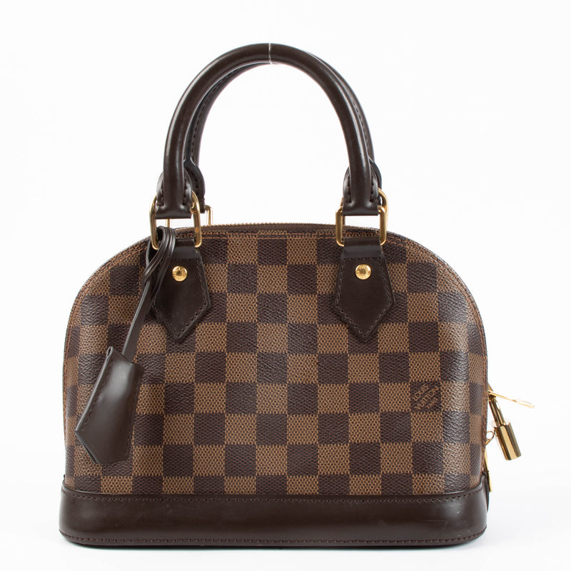Shop the authentic Louis Vuitton Damier Ebene Alma BB Bag second hand on Labellov.com