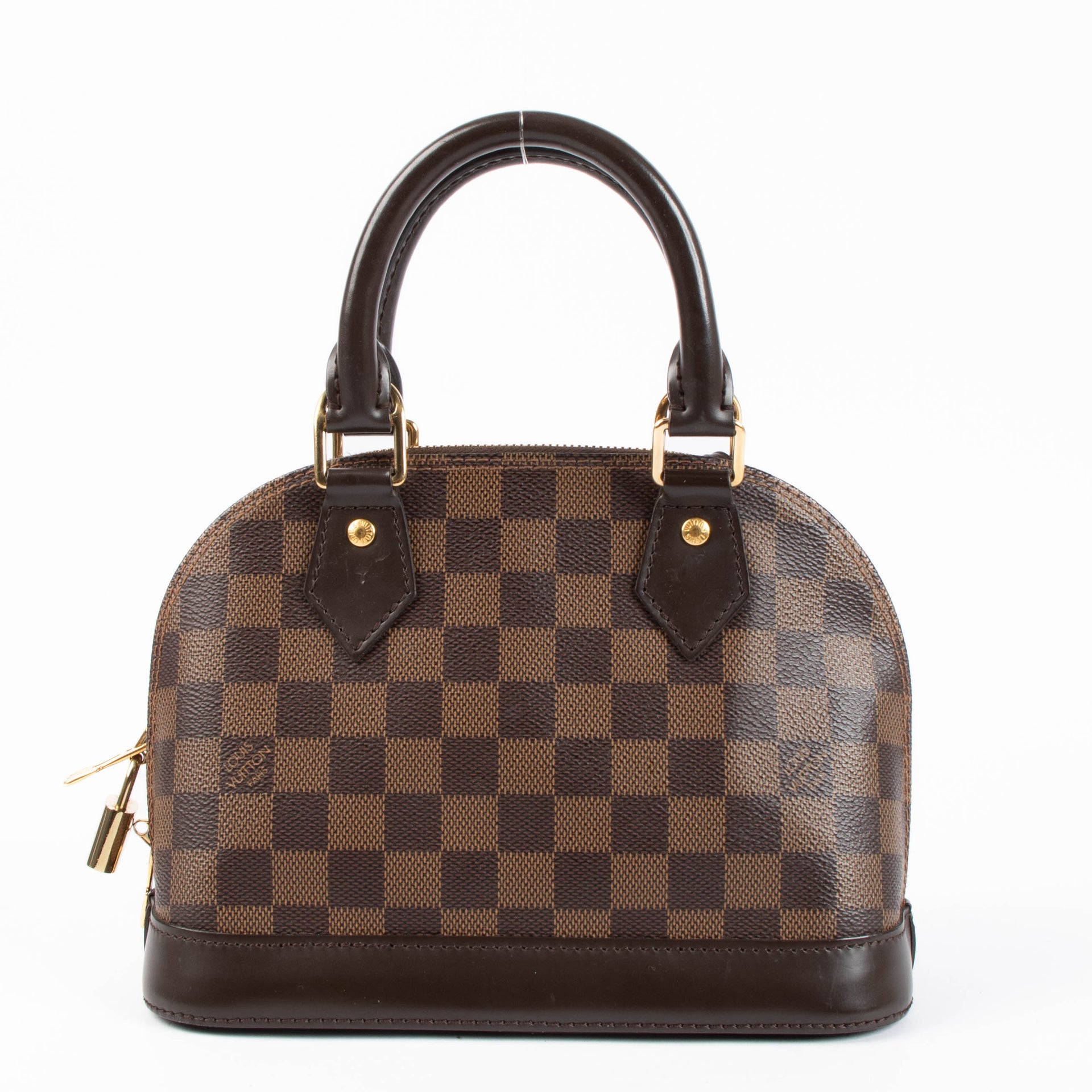 Shop the authentic Louis Vuitton Damier Ebene Alma BB Bag second hand on Labellov.com