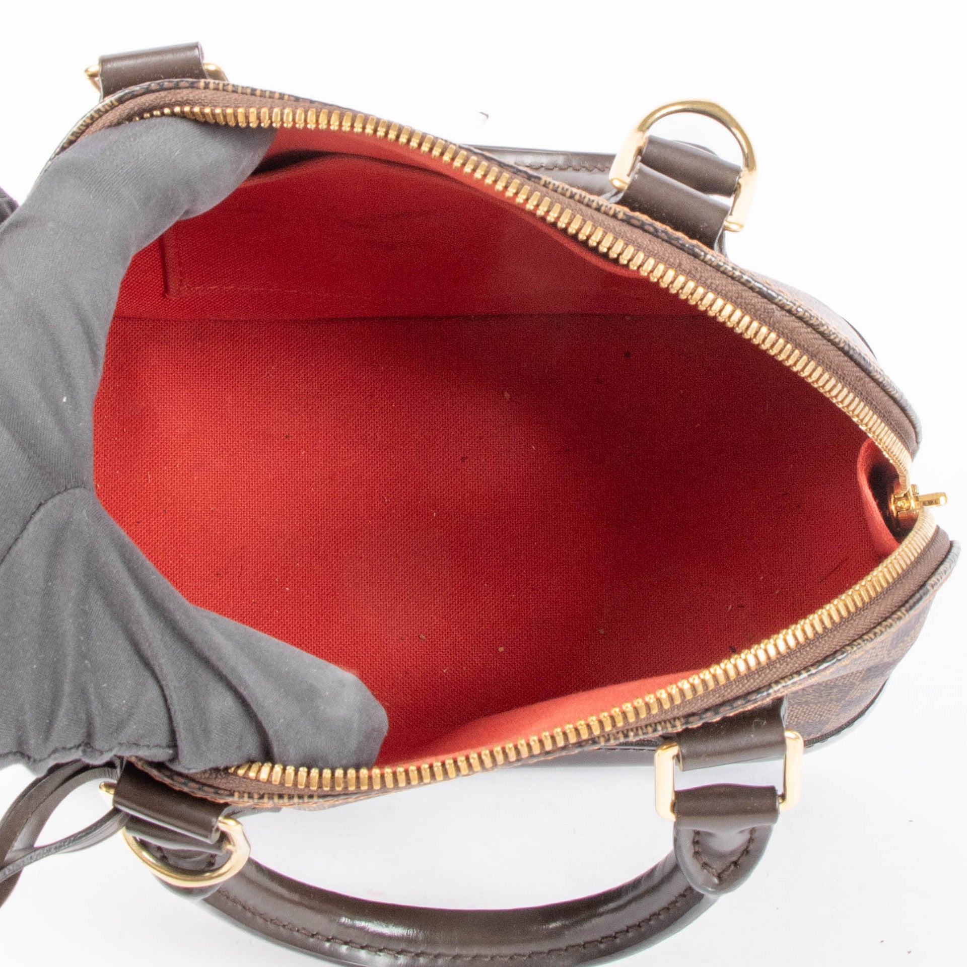 Shop the authentic Louis Vuitton Damier Ebene Alma BB Bag second hand on Labellov.com