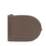 Authentic secondhand Delvaux Taupe Leater D Coin Wallet designer bags accessories fashion luxury vintage webshop safe secure online shopping