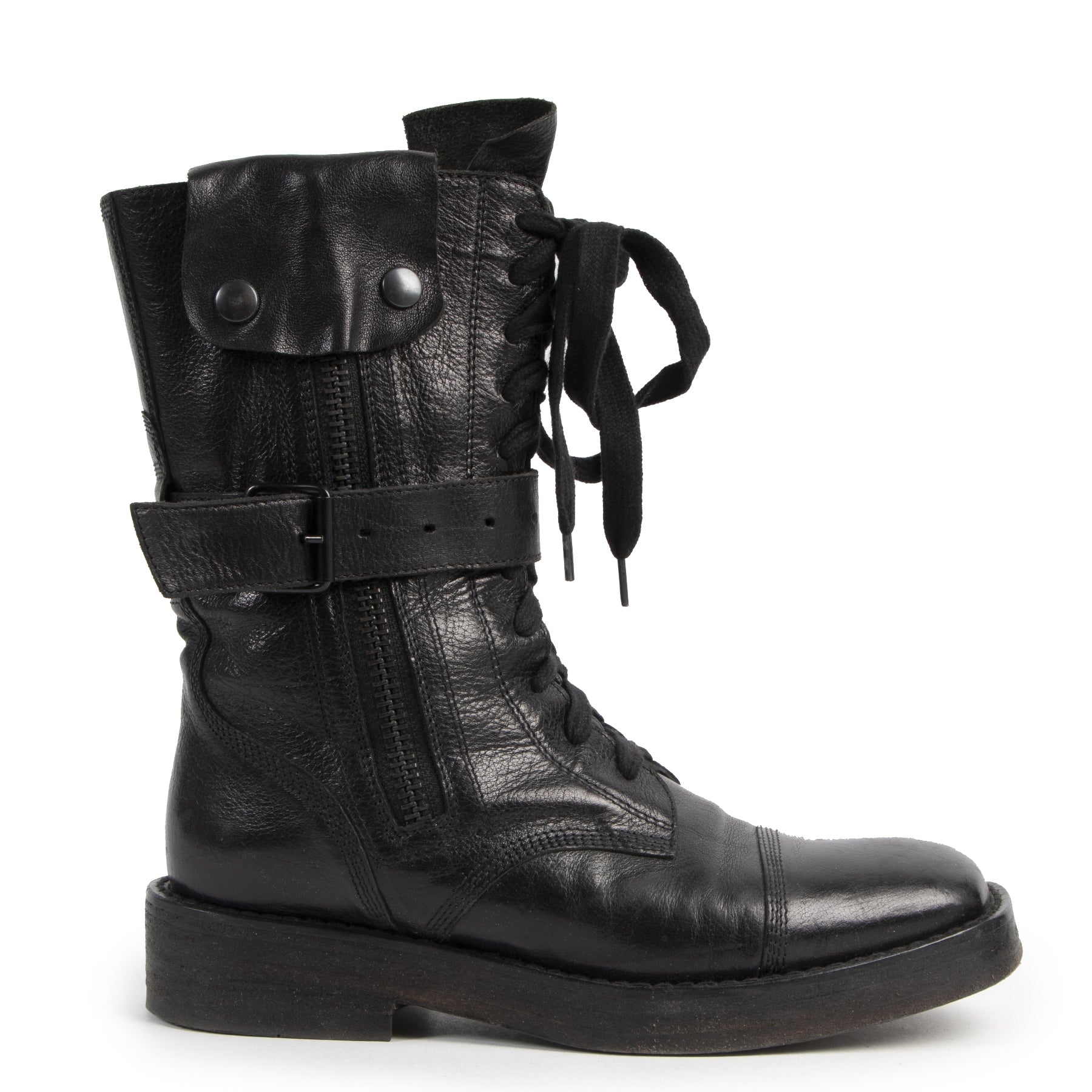 Ann De Meulemeester Biker Boots - size 36