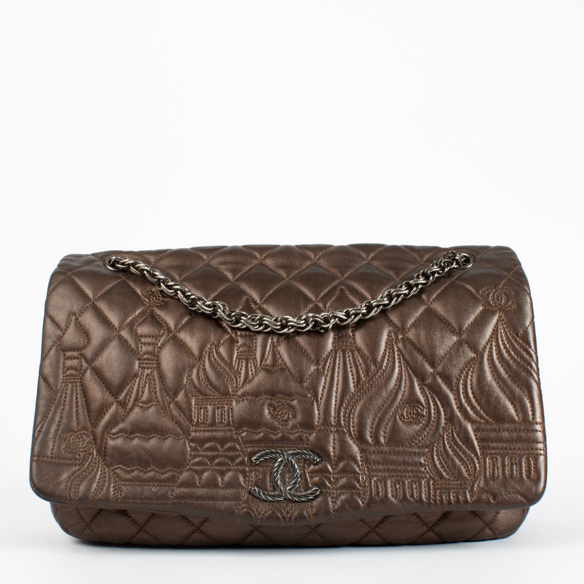 Authentic second-had Chanel Metallic Moscow Large Flap Bag on labellov.com