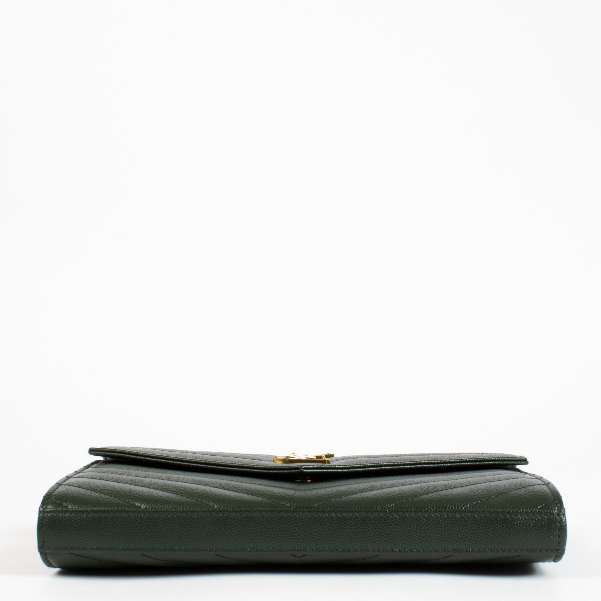 Authentic second-hand Saint Laurent Green Cassandre Envelope Chain Bag on labellov.com