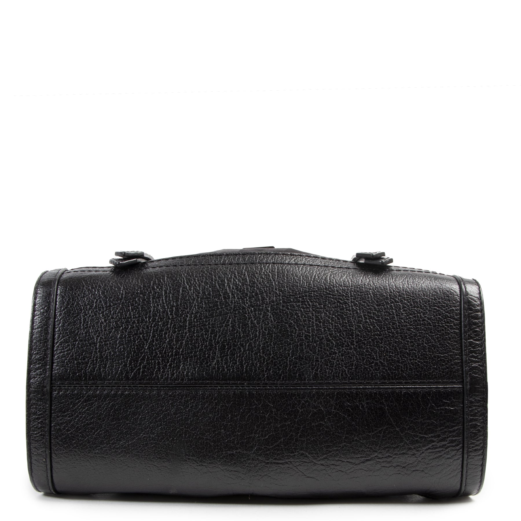 Burberry Black Striped Nylon Bag