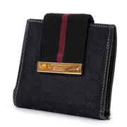 Veilig online kopen van een authentieke tweedehands Gucci Blue Monogram Wallet.