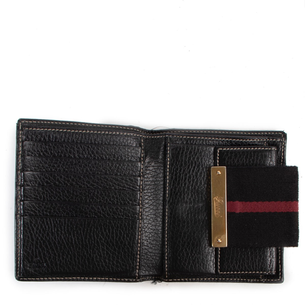 Veilig online kopen van een authentieke tweedehands Gucci Blue Monogram Wallet.
