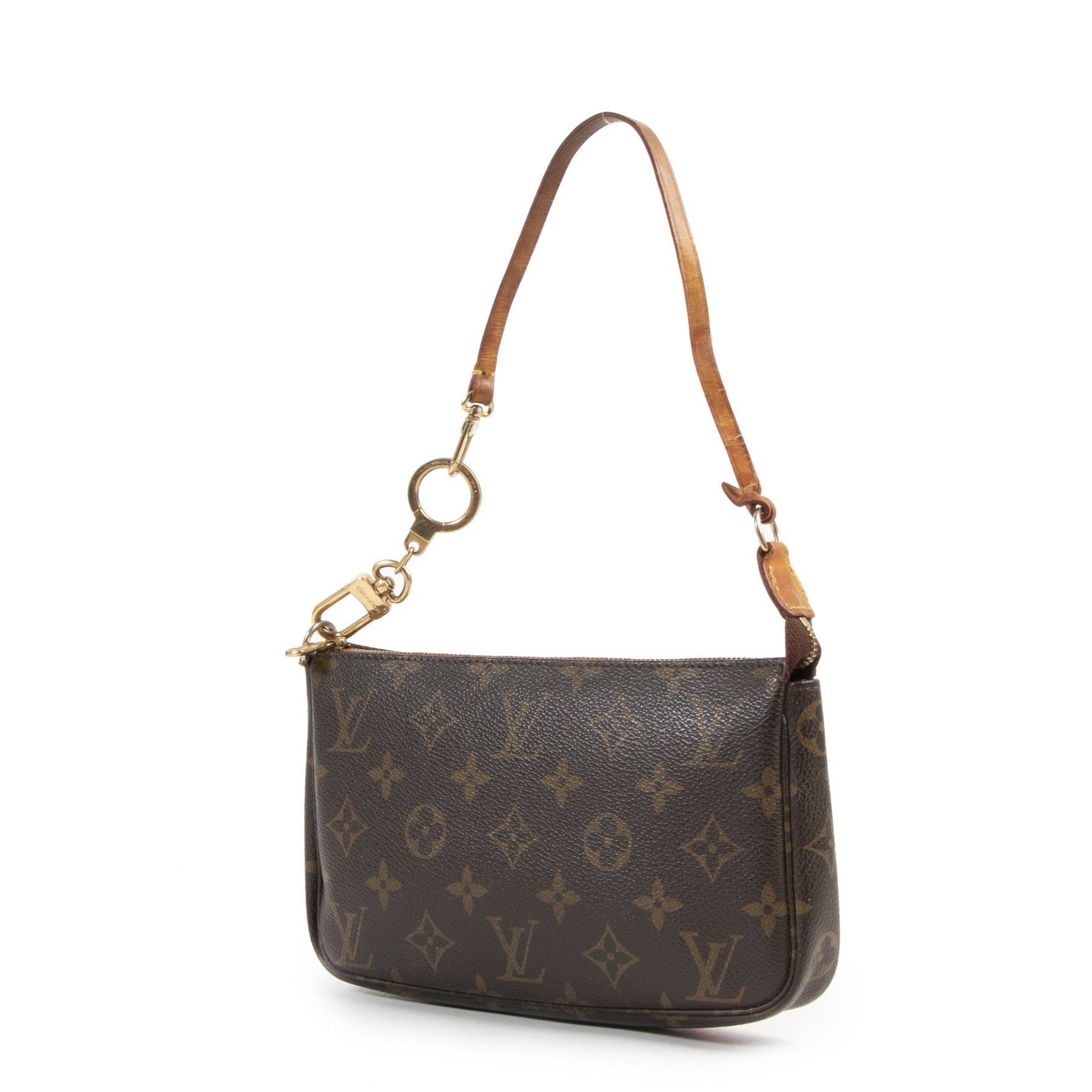 Te koop bij Lbalelov tweedehands luxe in Antwerpen kleine pochette van Louis Vuitton