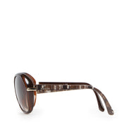 Authentieke Tweedehands Prada Brown Pattern Sunglasses juiste prijs veilig online shoppen luxe merken webshop winkelen Antwerpen België mode fashion