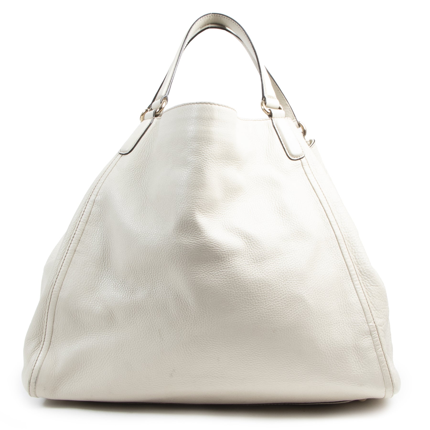 Bent u op zoek naar een authentieke Gucci Soho Large Cream Shopper Bag