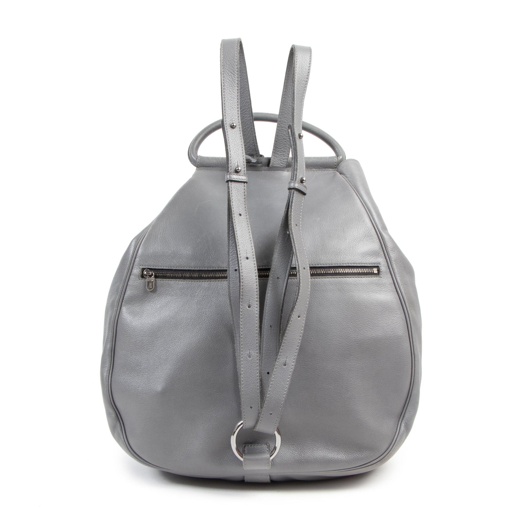 We buy and sell your authentic designer bags online Delvaux Grey Cerceau GM
