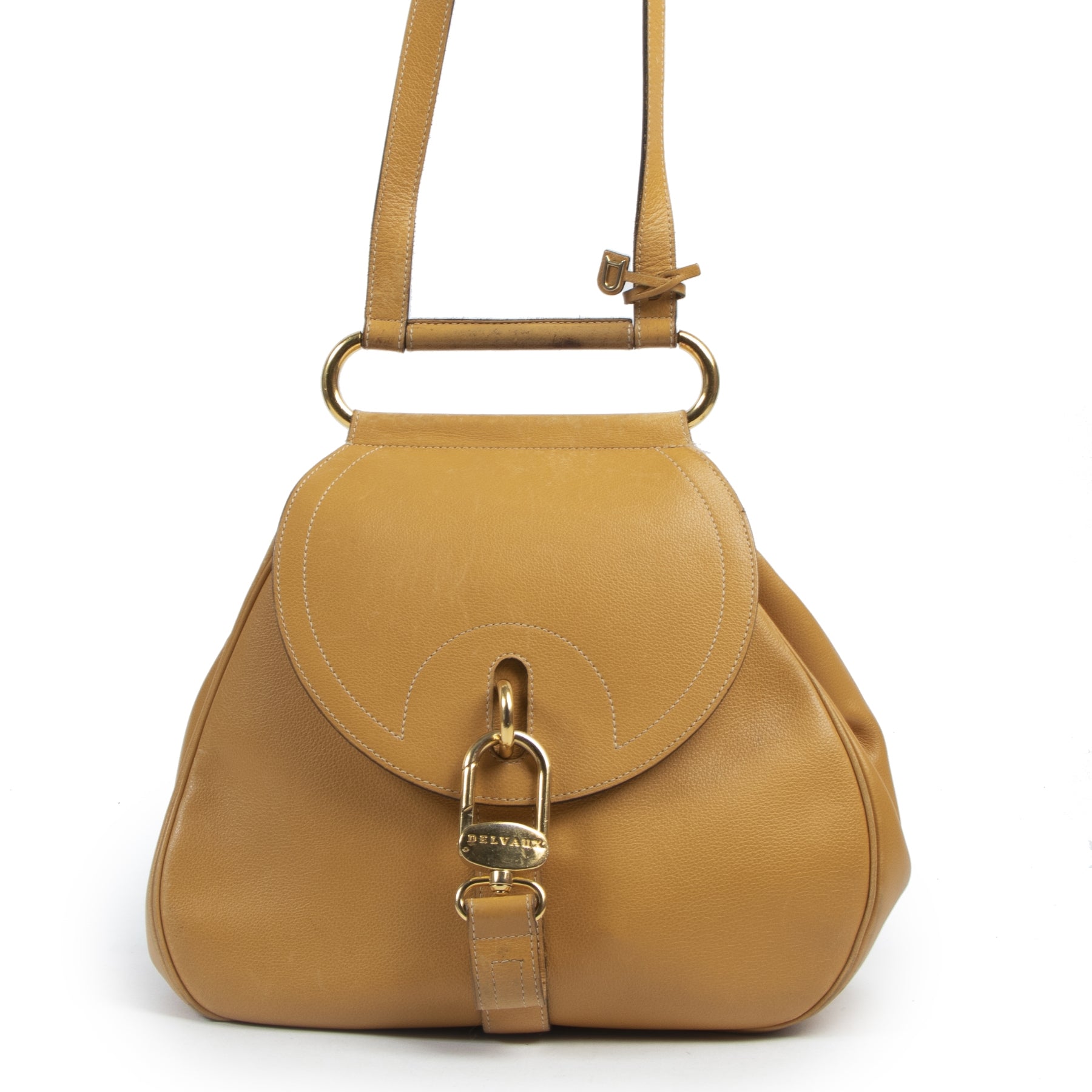 Sac Cerceau Delvaux Jaune Ocre