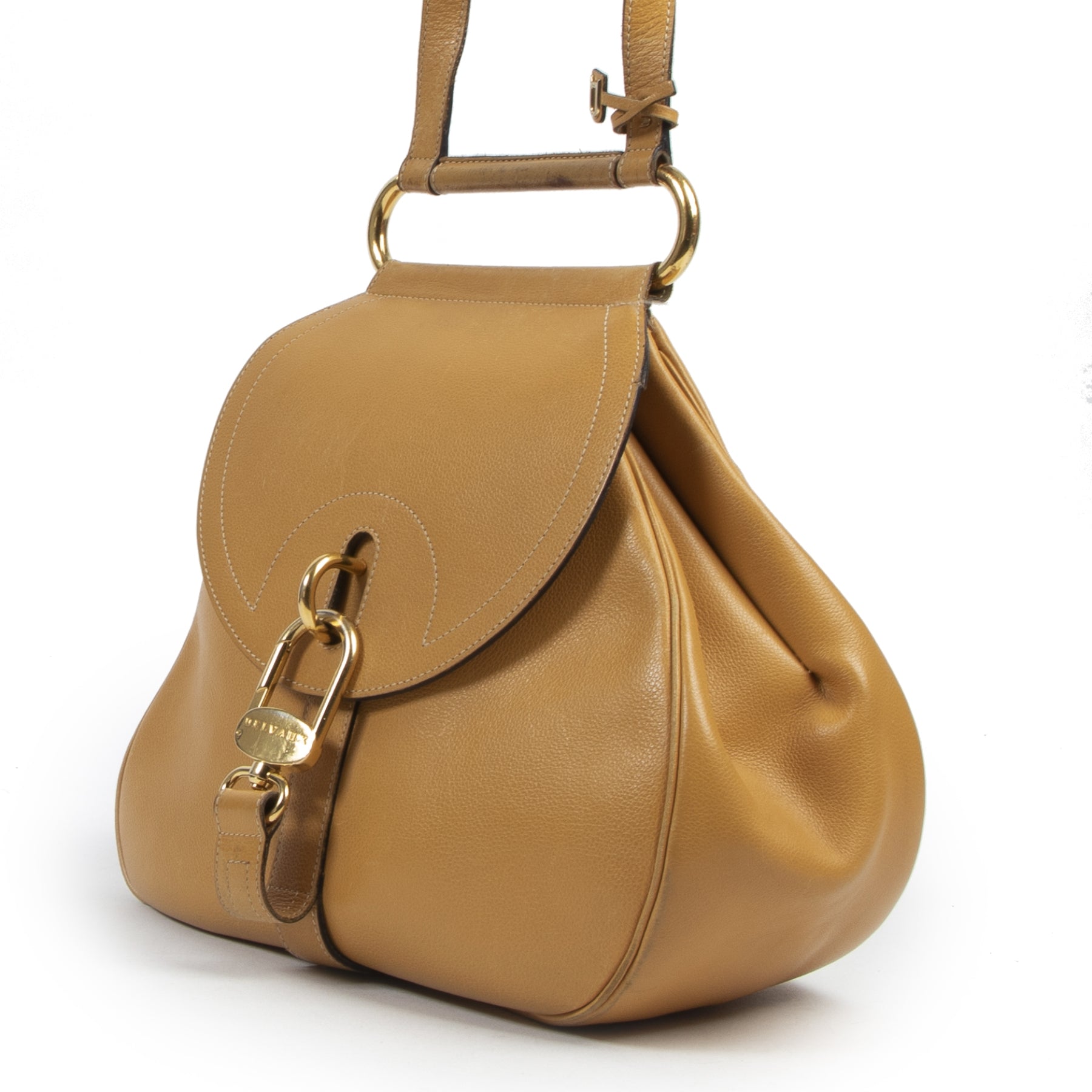 Sac Cerceau Delvaux Jaune Ocre