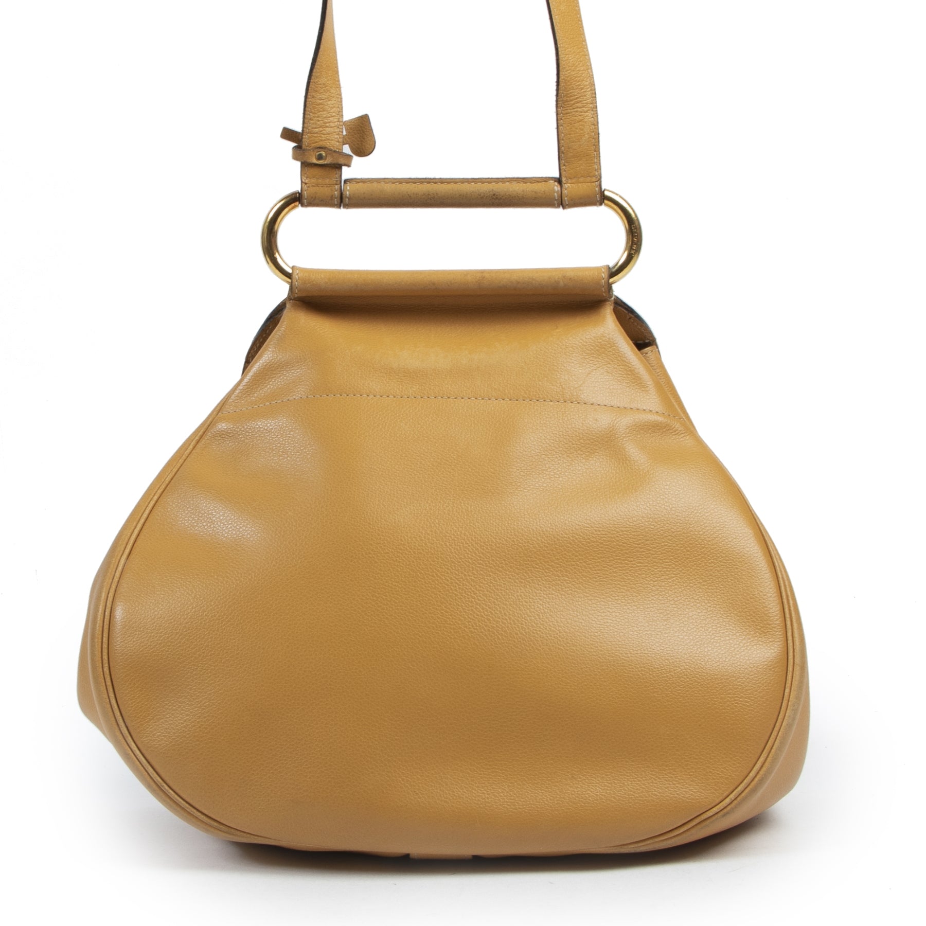Sac Cerceau Delvaux Jaune Ocre