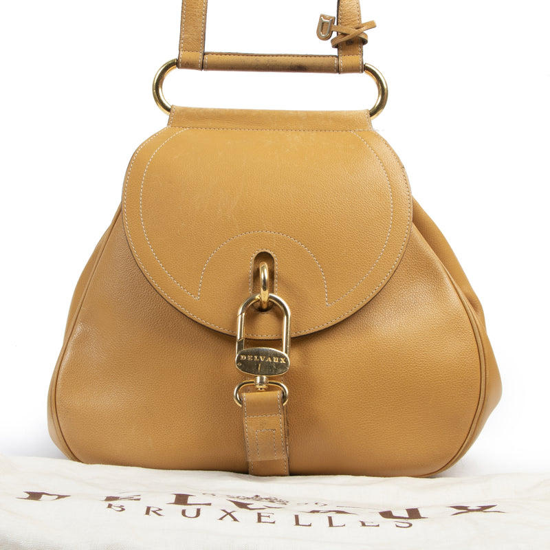Delvaux Ochre Yellow Cerceau Bag