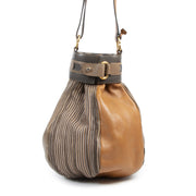 Delvaux Toile De Cuir Long Bucket Bag