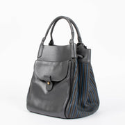 Shop this authentic delvaux grey Toile De Cuir Shoulder bag pre-loved on Labellov.com