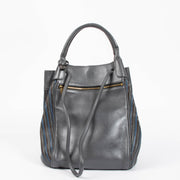 Shop this authentic delvaux grey Toile De Cuir Shoulder bag pre-loved on Labellov.com