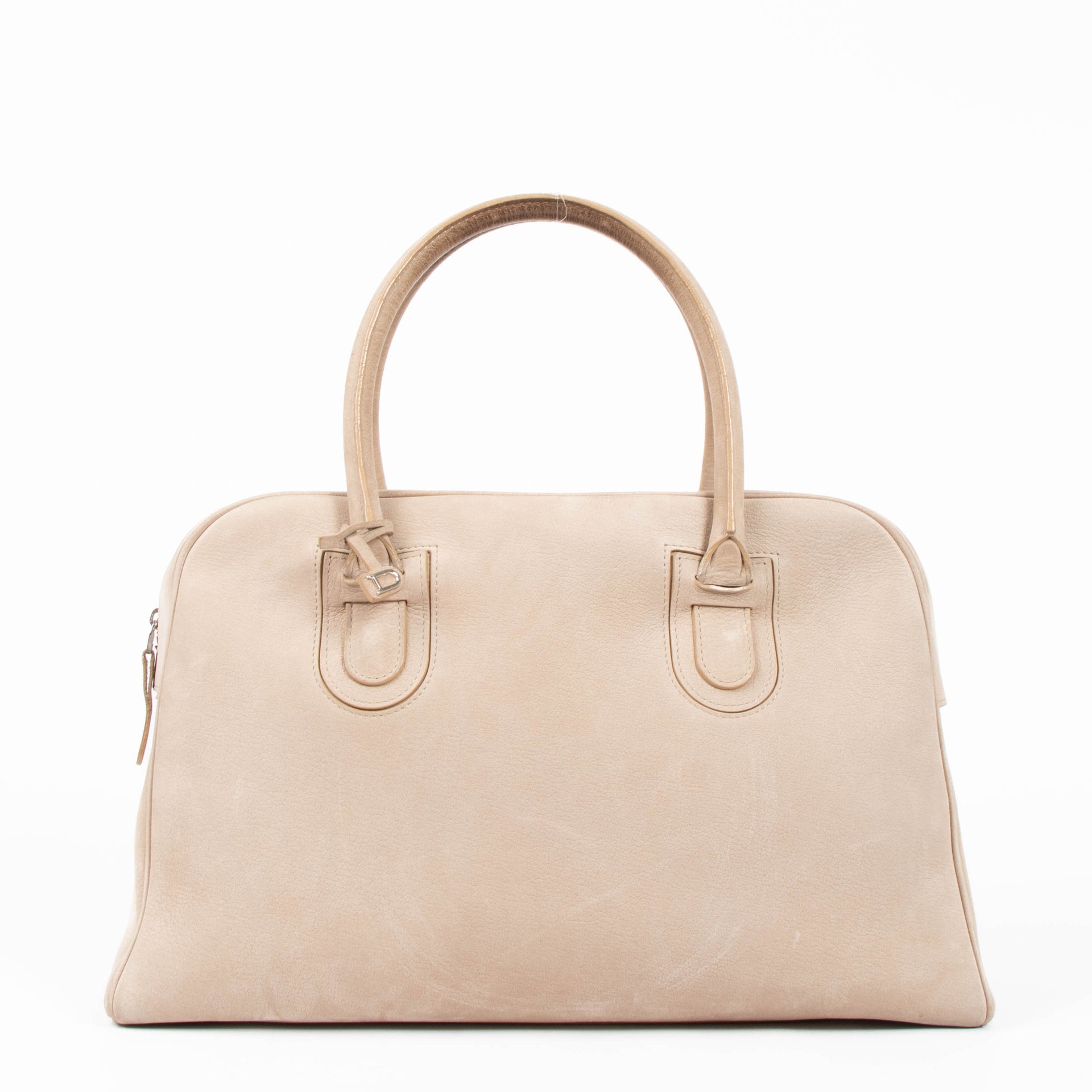 Shop this authentic delvaux beige Nubuck Top handle pre-loved on Labellov.com