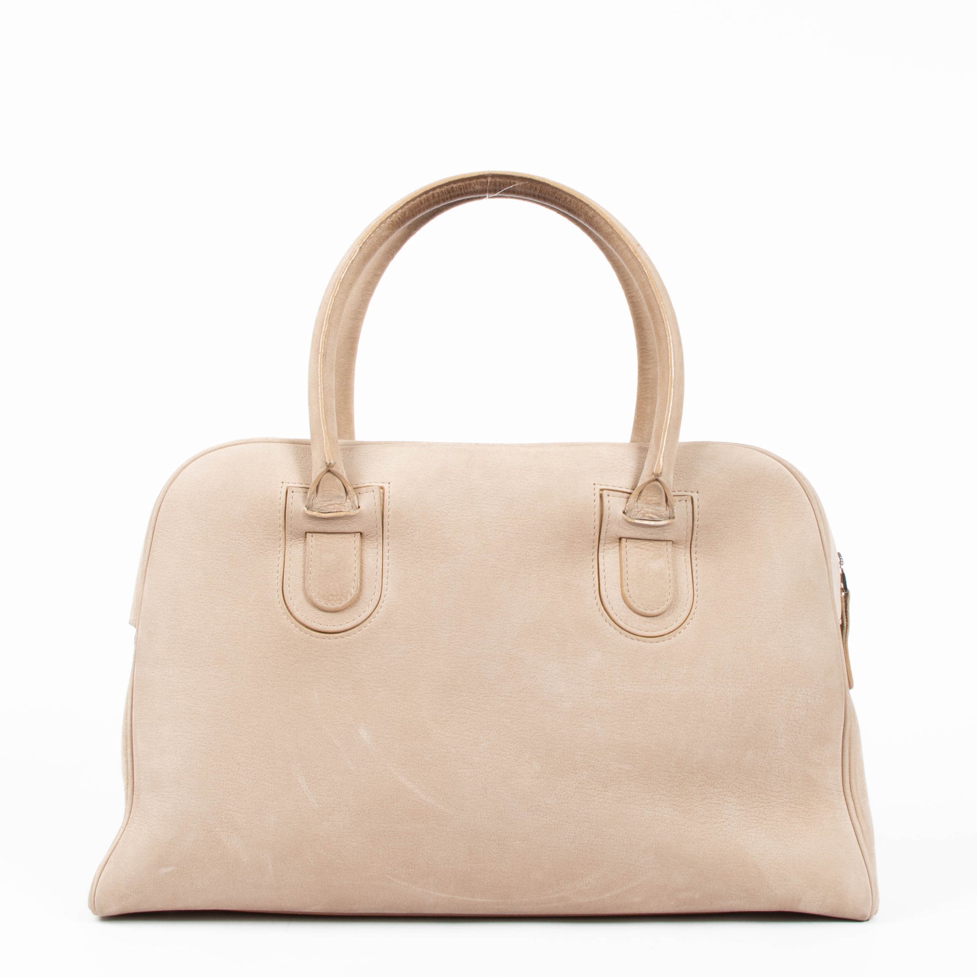 Shop this authentic delvaux beige Nubuck Top handle pre-loved on Labellov.com