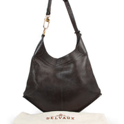 Delvaux Brown Satan Shoulder Bag for the best price at Labellov secondhand luxury