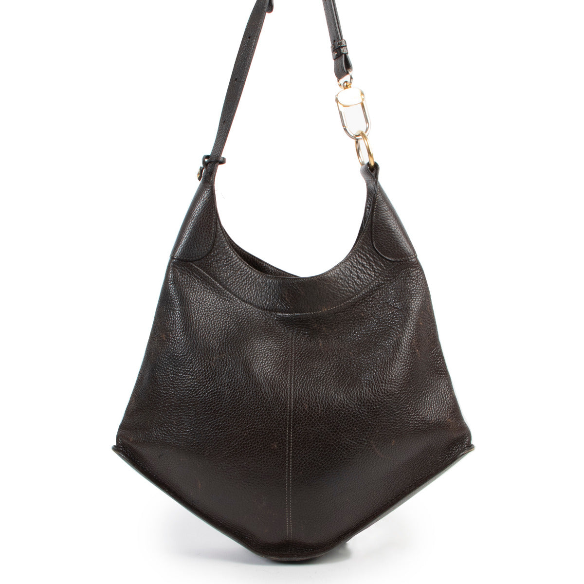 Delvaux Brown Satan Shoulder Bag