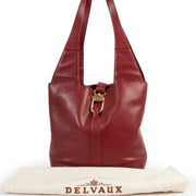 Shop safe online 100% authentic second hand Delvaux Red Shoulder Bag in very good condition at labellov in Antwerp.