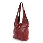 Shop safe online 100% authentic second hand Delvaux Red Shoulder Bag in very good condition at labellov in Antwerp.