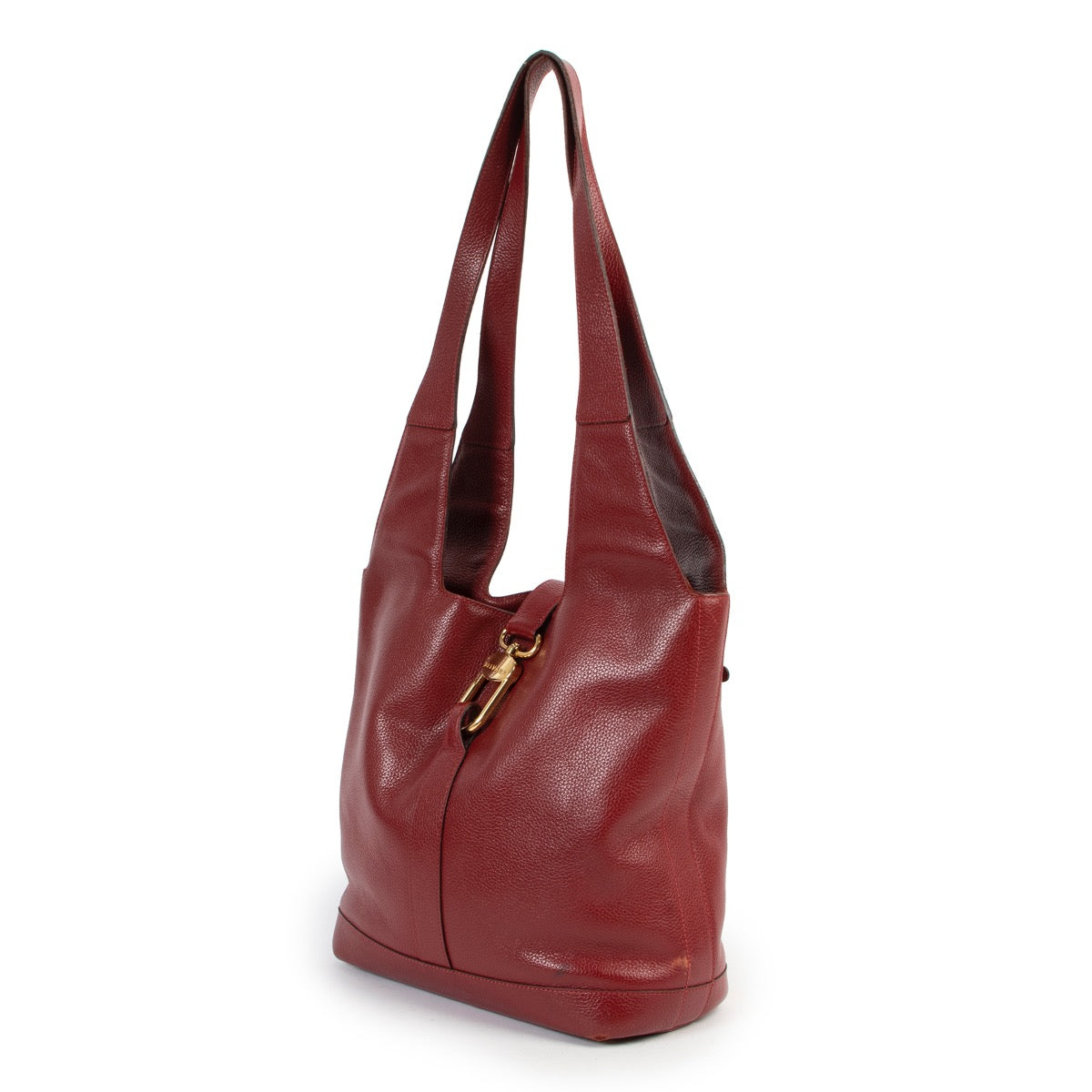 Shop safe online 100% authentic second hand Delvaux Red Shoulder Bag in very good condition at labellov in Antwerp.