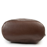 acheter en ligne seconde main Delvaux Toile De Cuire Shoulder Bag