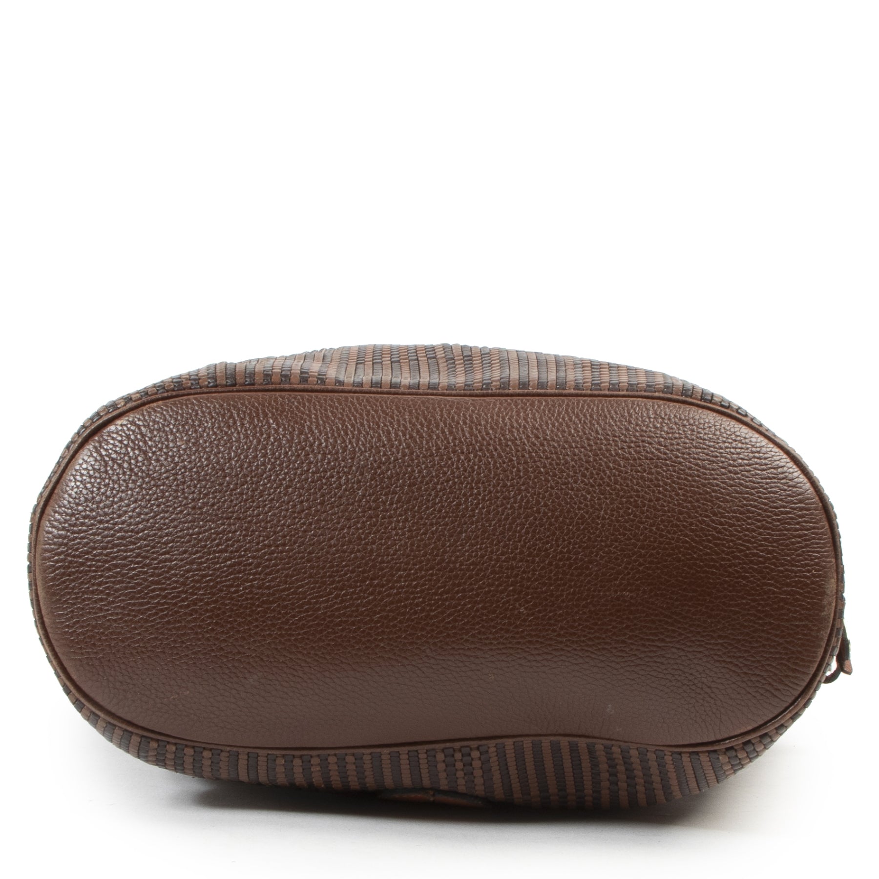 acheter en ligne seconde main Delvaux Toile De Cuire Shoulder Bag
