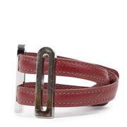 Delvaux Red Leather Bracelet kopen en verkopen aan de beste prijs bij Labellov