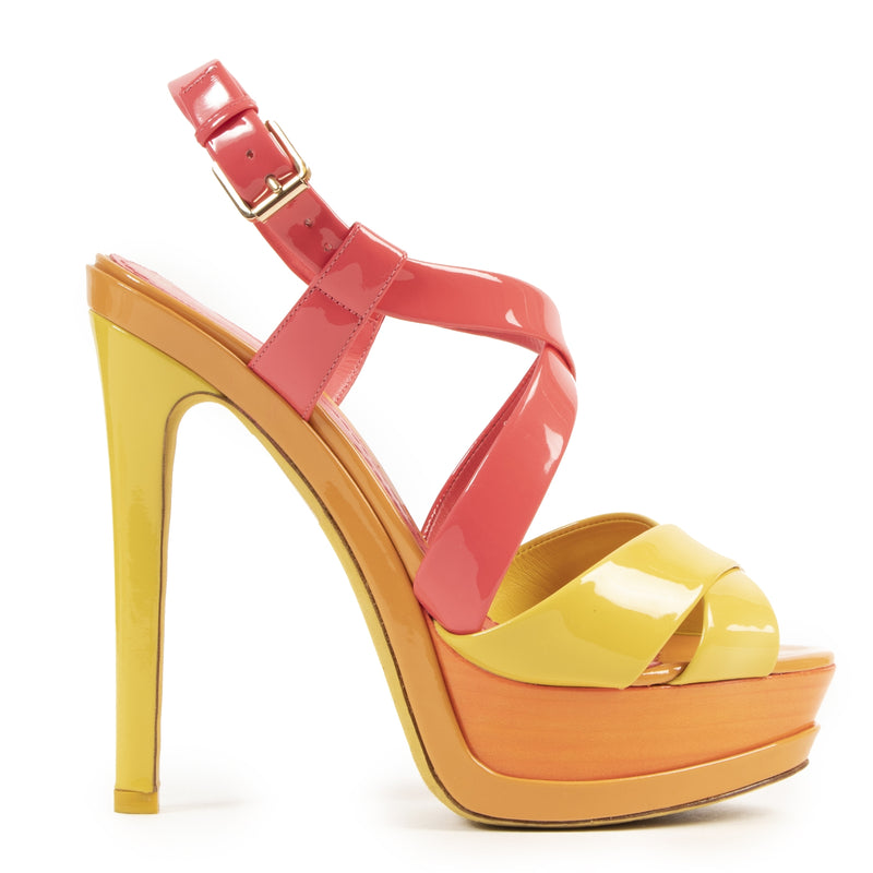 Dior Multicolor Platform Sandals for the best price at Labellov secondhand luxury