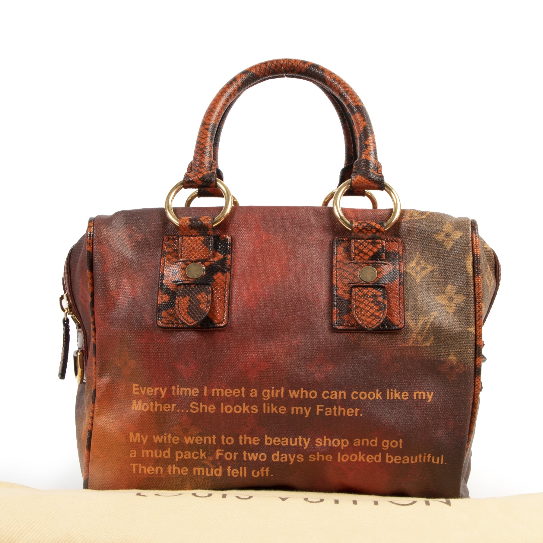 Louis Vuitton Richard Prince Rode Monogram Moppen Man Gek