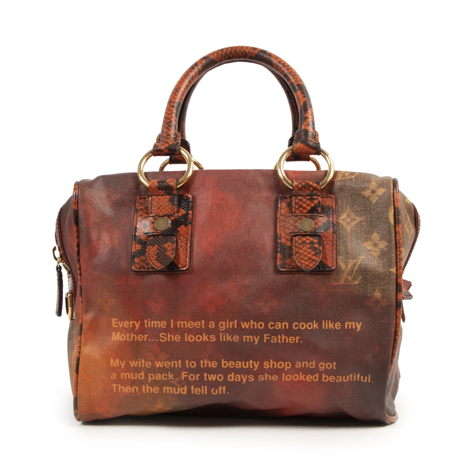 Louis Vuitton Richard Prince Red Monogram Jokes Man Crazy