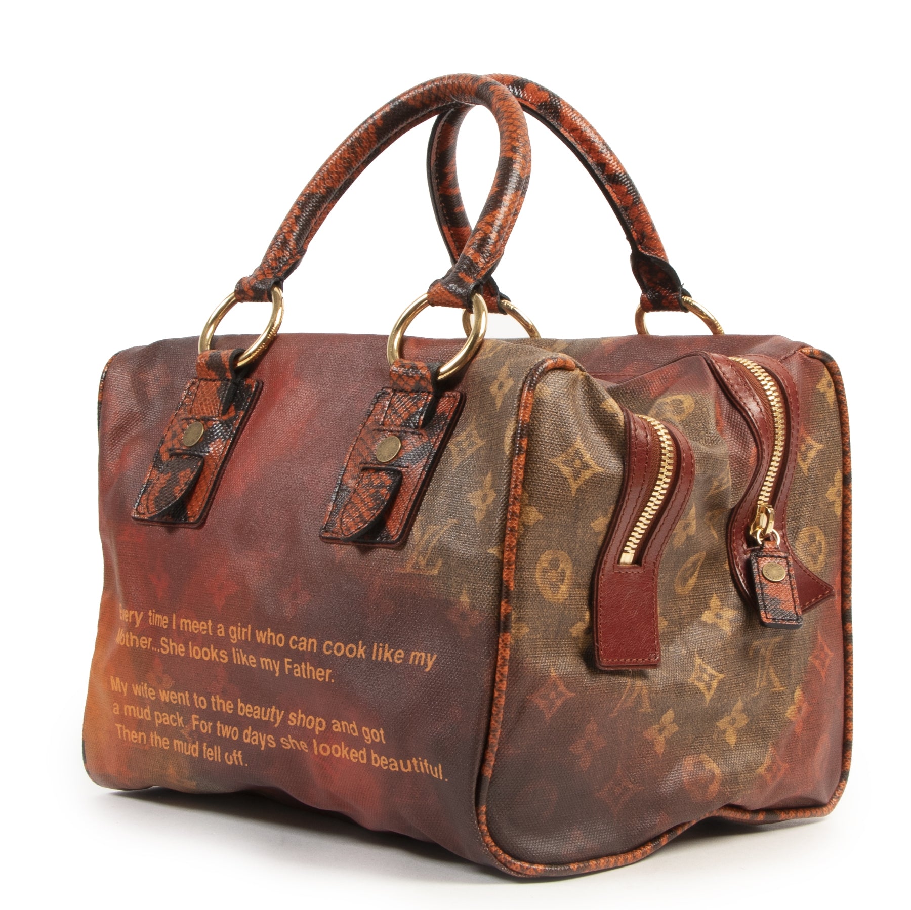 Louis Vuitton Richard Prince Red Monogram Jokes Man Crazy