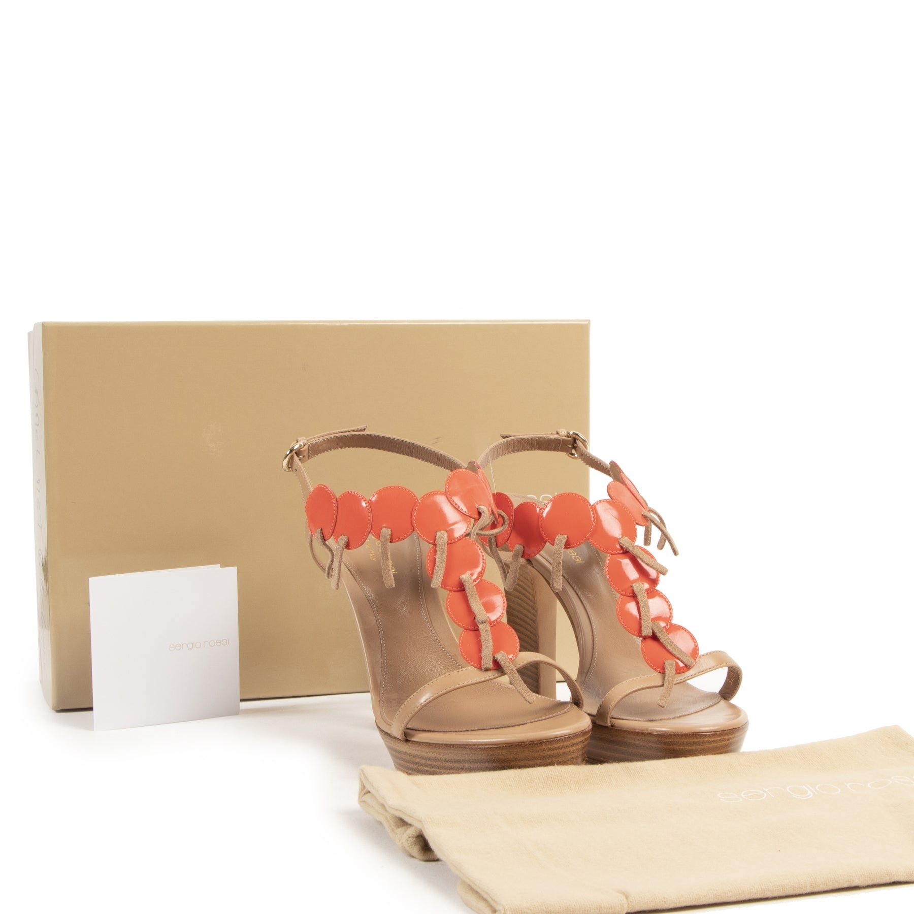 Koop uw authentieke designer Sergio Rossi Beige Heels