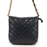 Lanvin Mini Happy Navy Crossbody Bag