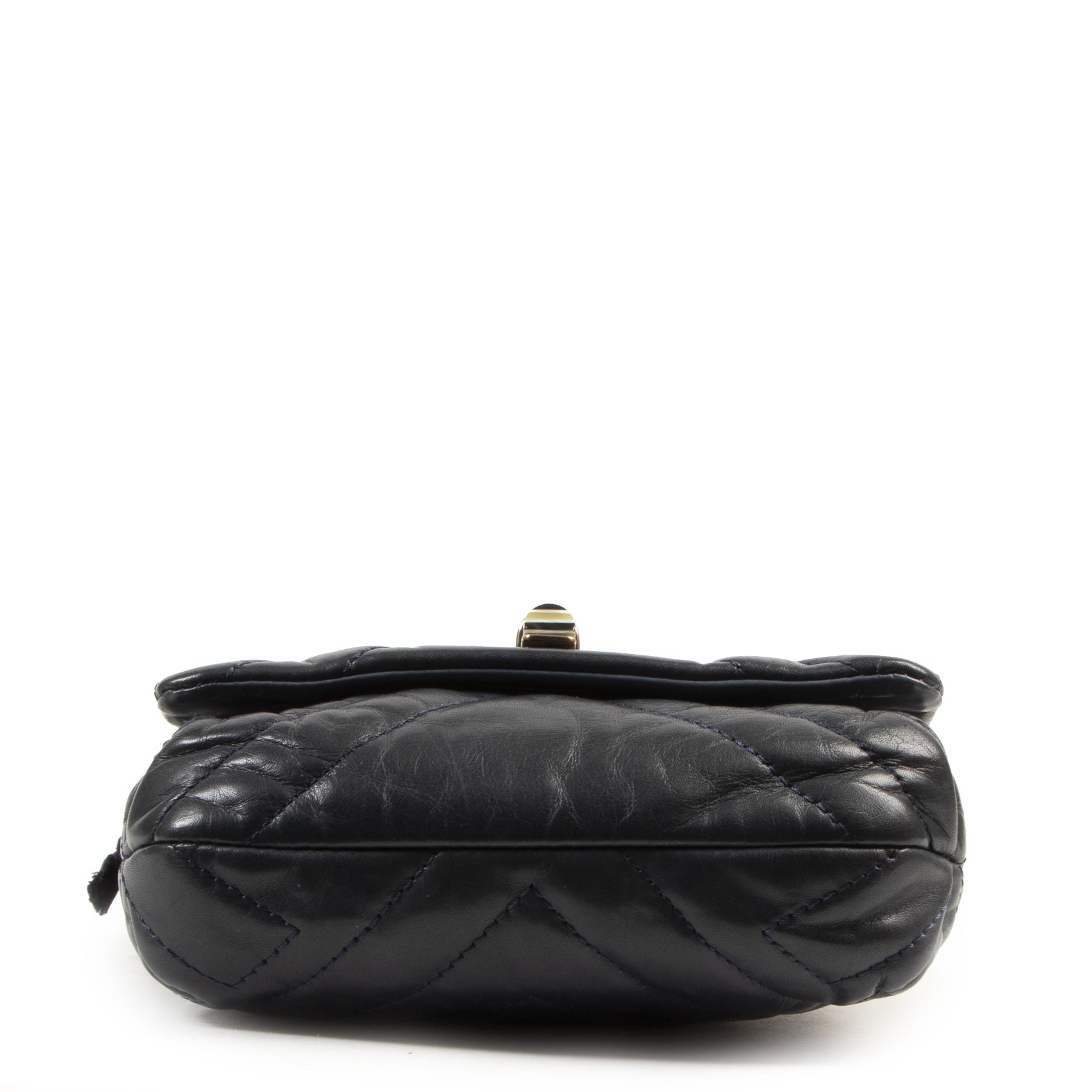 Lanvin Mini Happy Navy Crossbody Bag